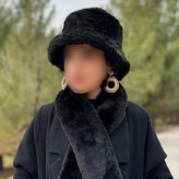 ست کلا و شالگردن باکت خزدار