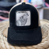 کلاه گورین جلو مخمل پشت تور مدل Alone Wolf